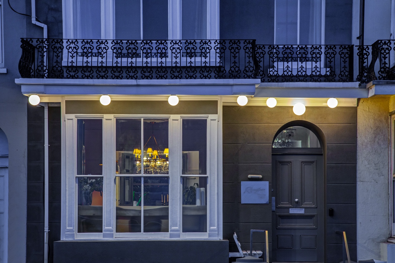 Zanzibar House exterior at night